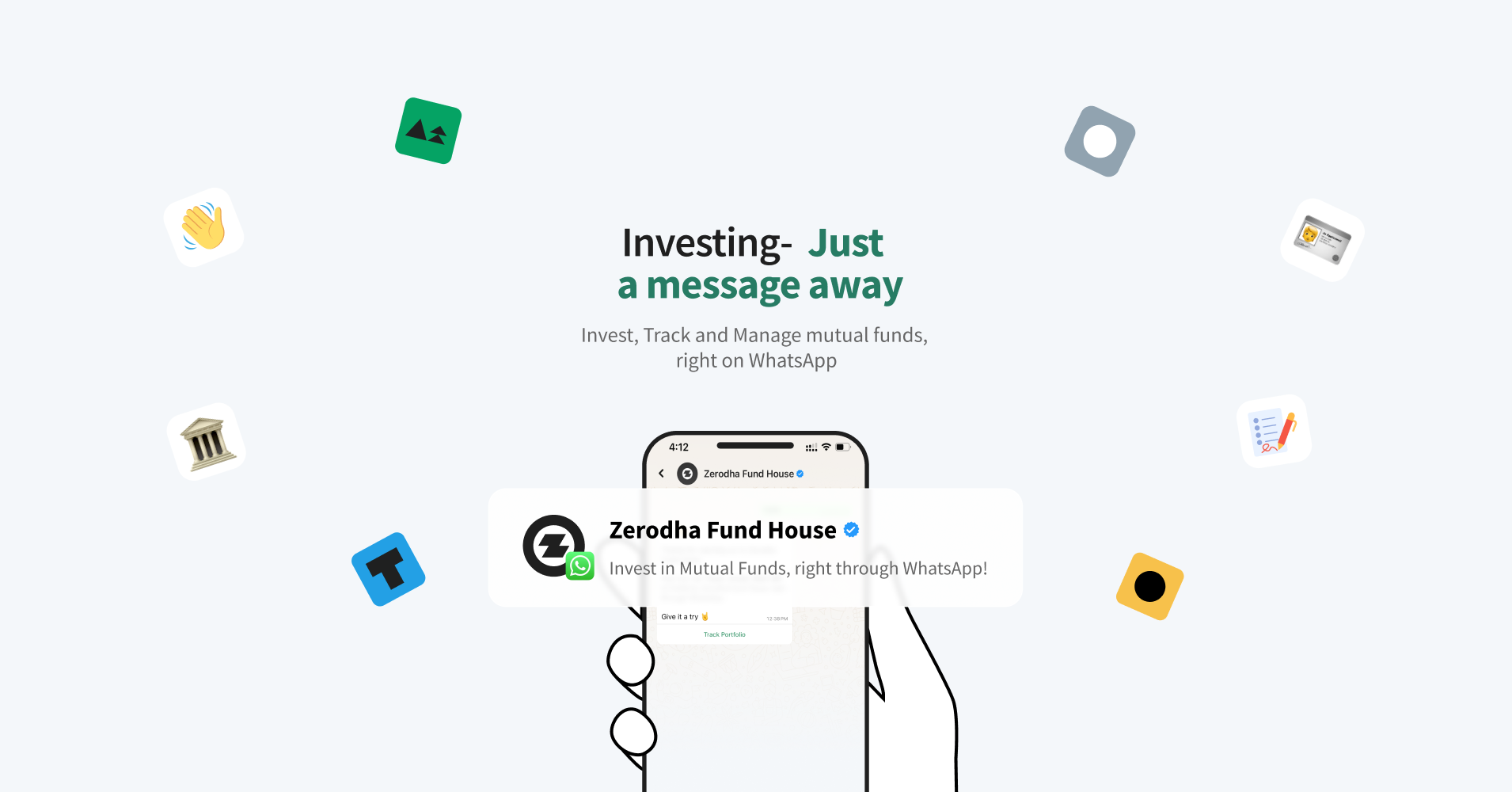 Investing Simplified: Say Hi To Zerodha Fund House on WhatsApp